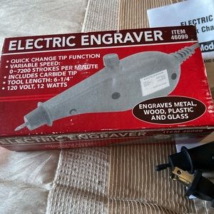 Electric Engraver Like new, used only by “tester”